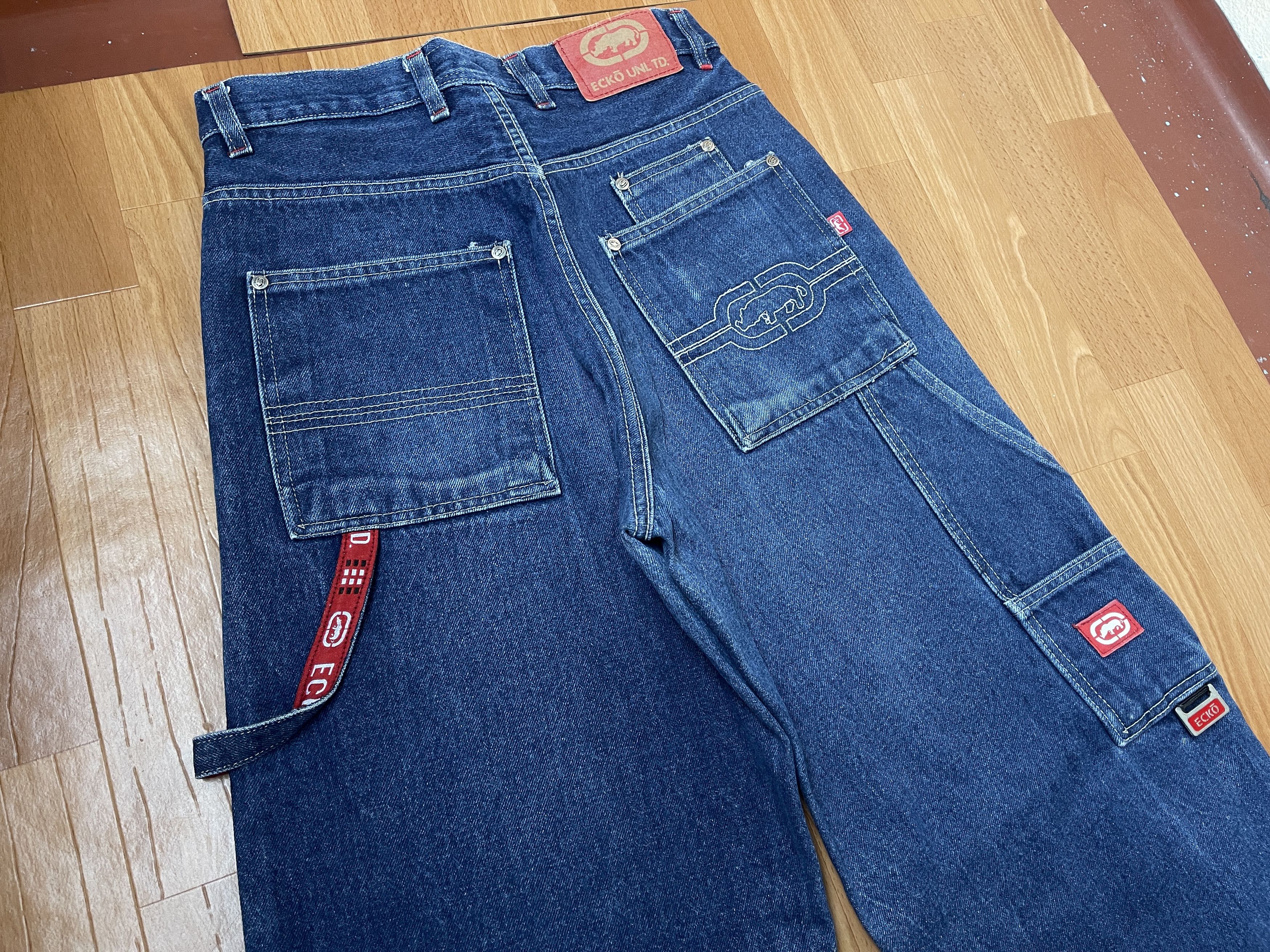 Ecko Unltd. Ecko Unltd jeans, baggy, vintage 90s hip hop skater Y2K W 30 Size US 30 / EU 46 - 5 Thumbnail