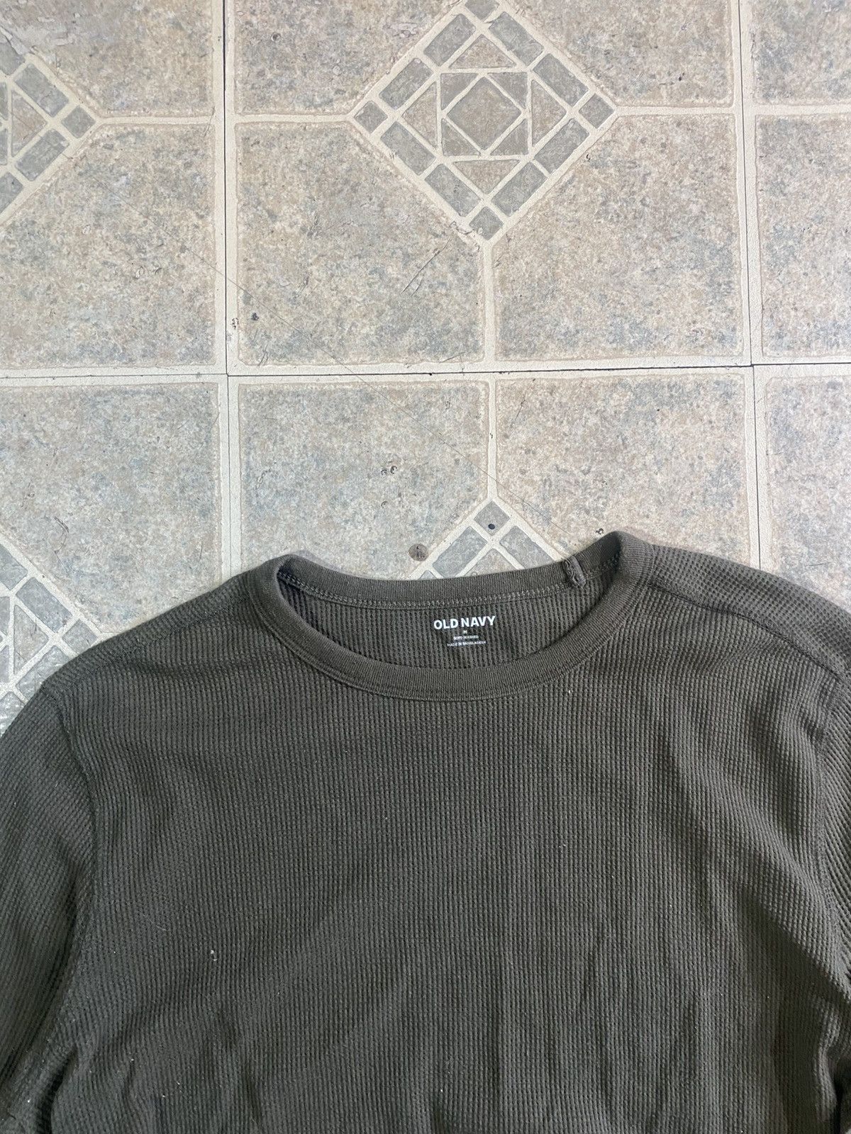 Other Vintage Y2K waffle knit thermal long sleeve green Size US M / EU 48-50 / 2 - 2 Thumbnail
