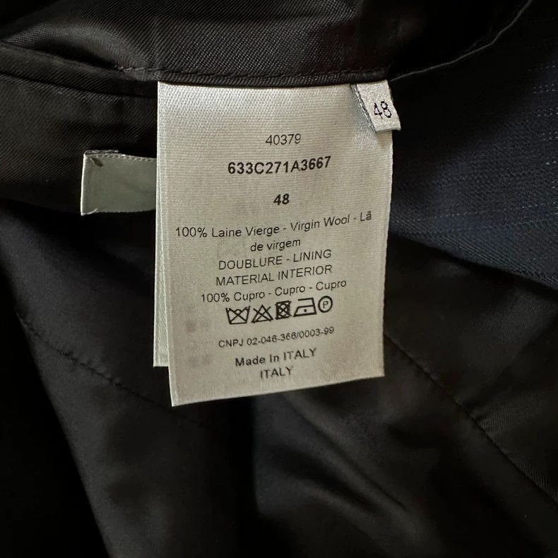 Dior Dior 15ss striped stitching wool cover jacket 2501-Nextarro Size US S / EU 44-46 / 1 - 6 Thumbnail