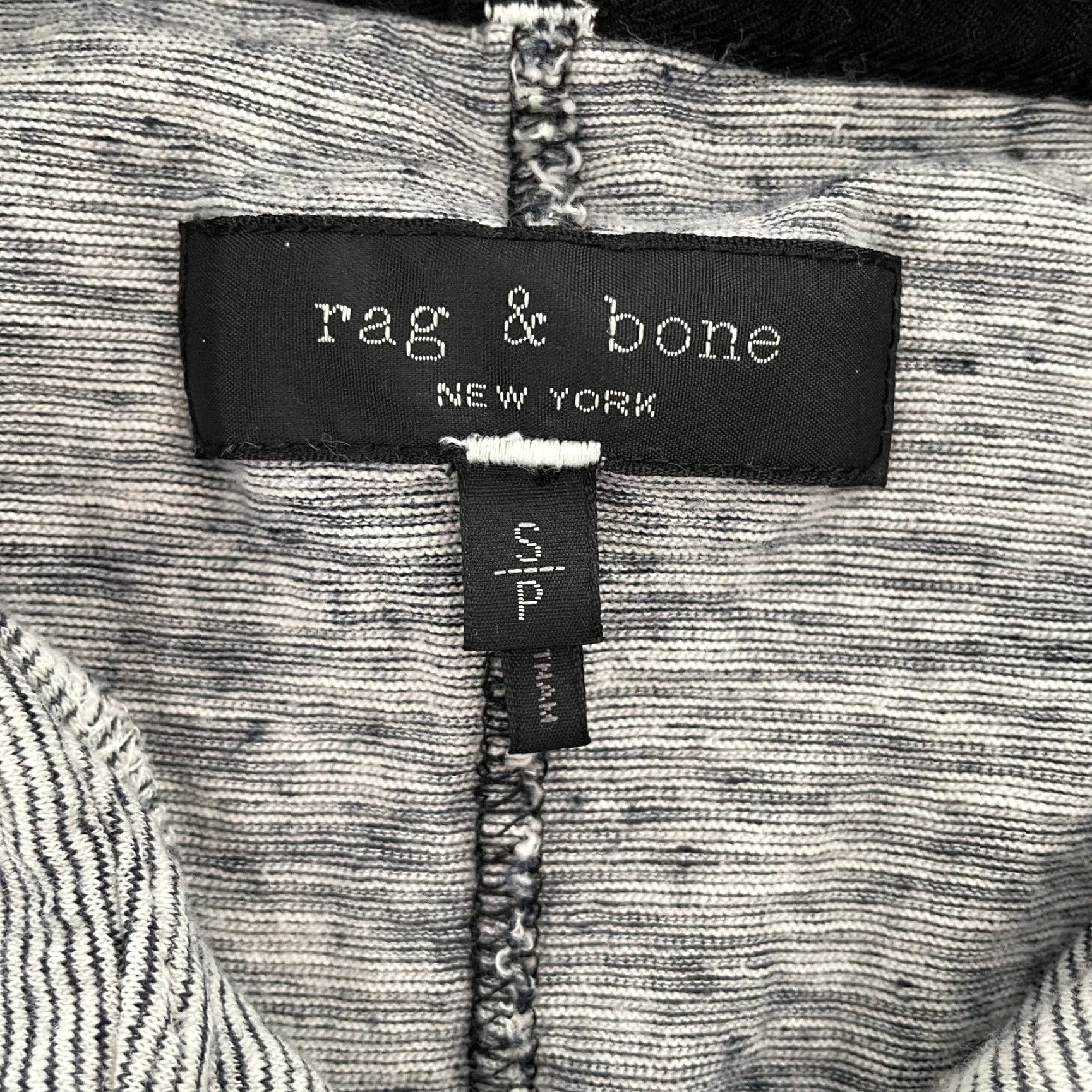 Rag & Bone VINTAGE Rag & Bone Polo Shirt Adult Small Gray Cotton Linen Blend Short Sleeve Mens Casual Size US S / EU 44-46 / 1 - 4 Thumbnail