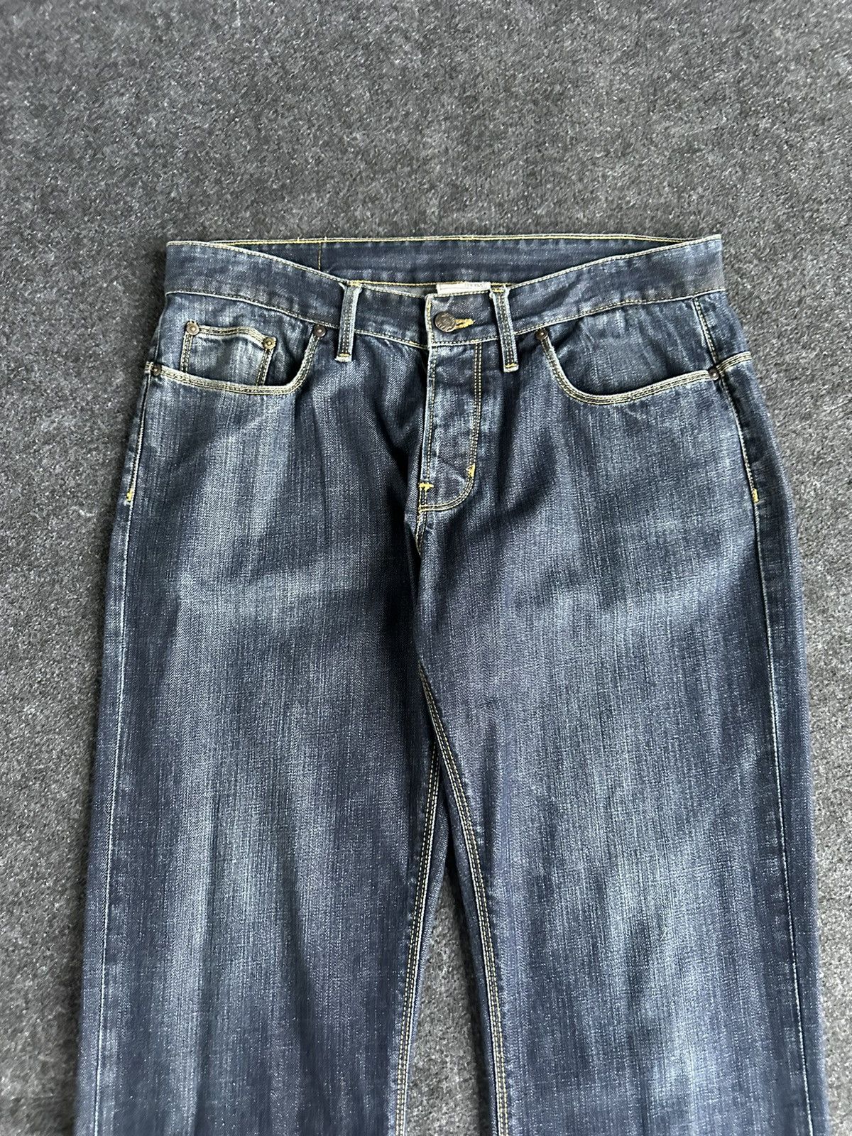 Zara Zara Low Waist Washed Blue Denim D304 Size US 34 / EU 50 - 2 Thumbnail