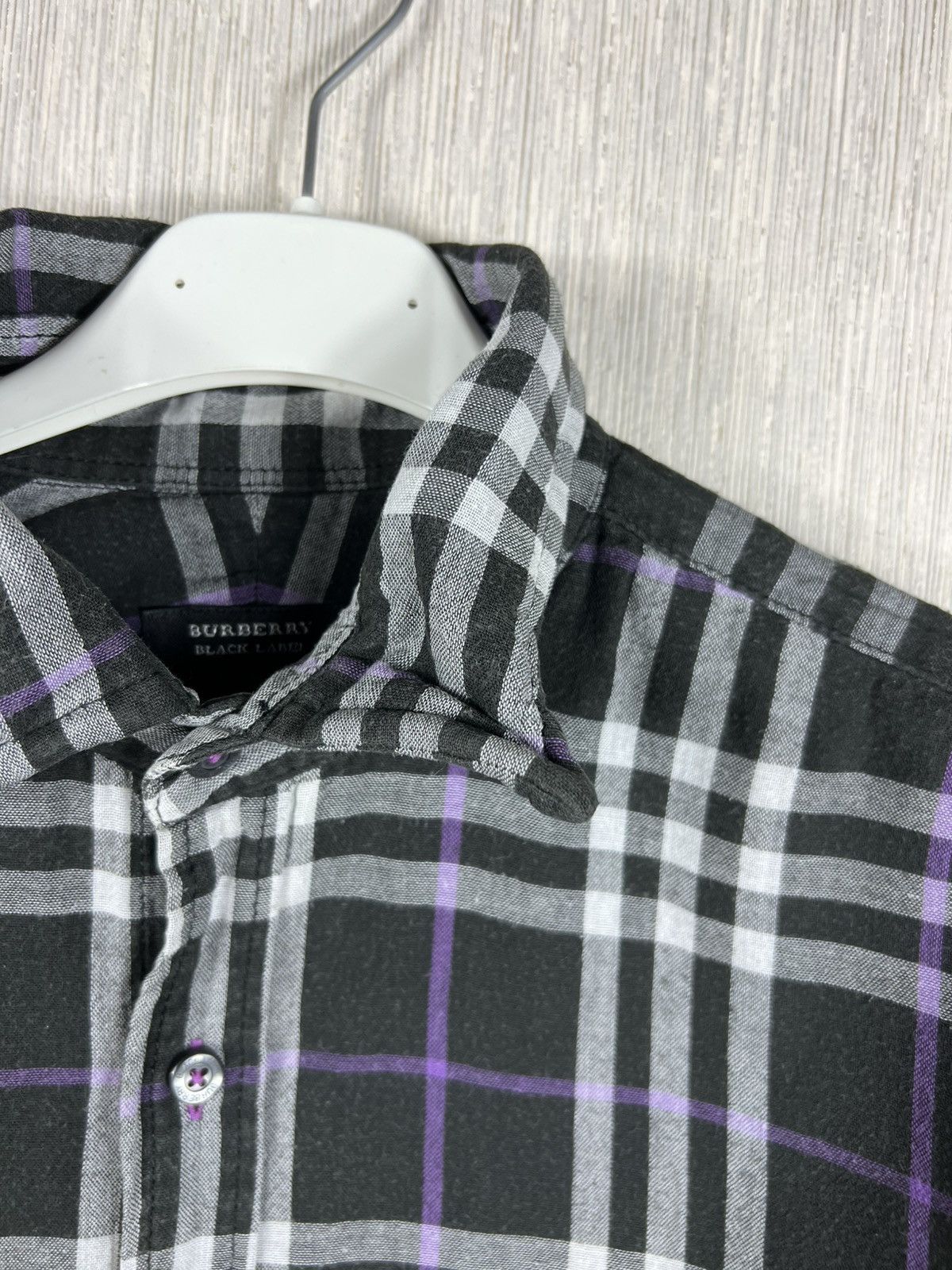 Burberry Vintage Burberry black label japanese brand checked shirt Size US M / EU 48-50 / 2 - 11 Thumbnail