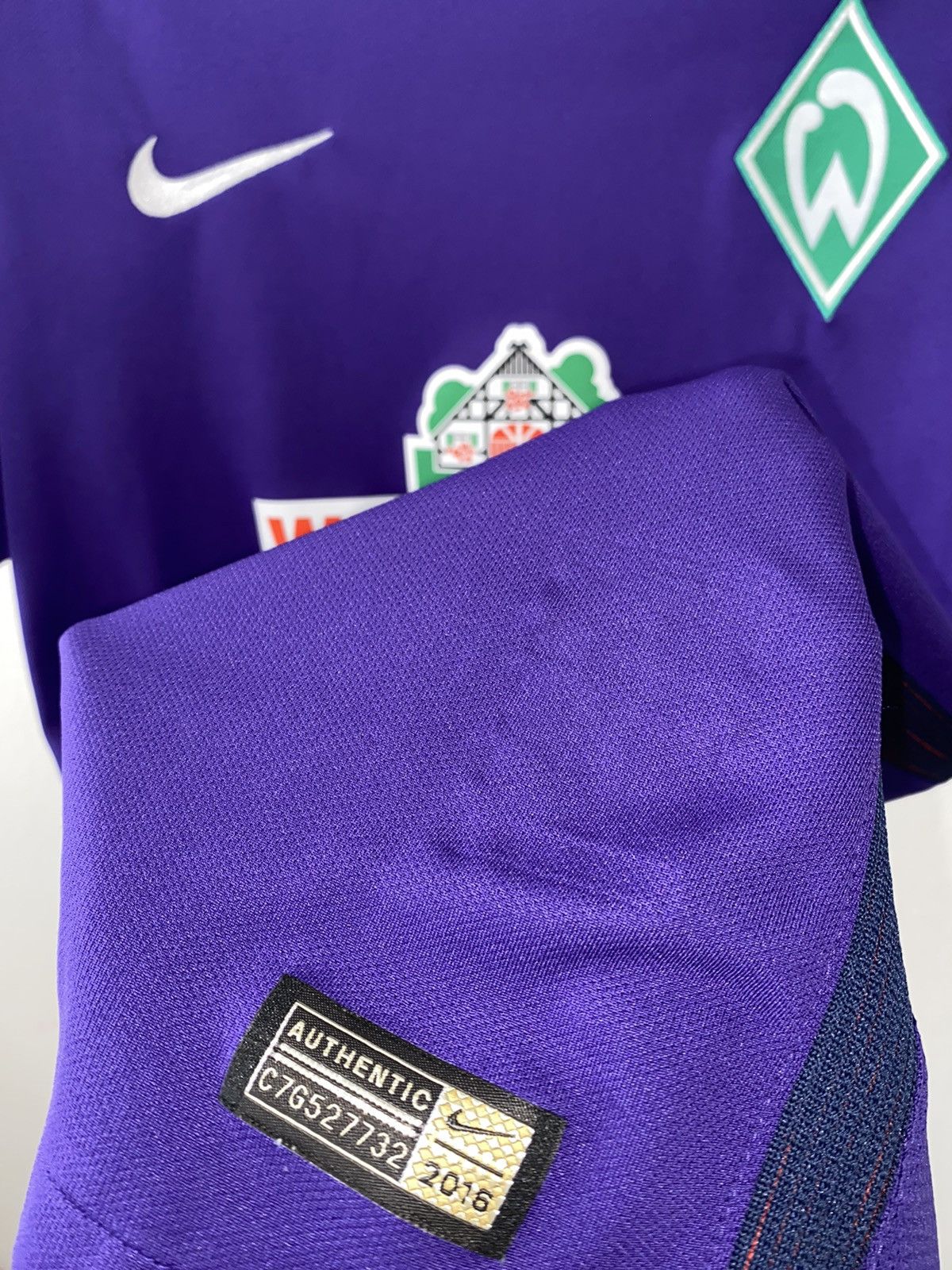 Nike × Vintage JERSEY WERDER BREMEN 2016-2017 #22 [Bartels] Match Worn Size US M / EU 48-50 / 2 - 7 Thumbnail