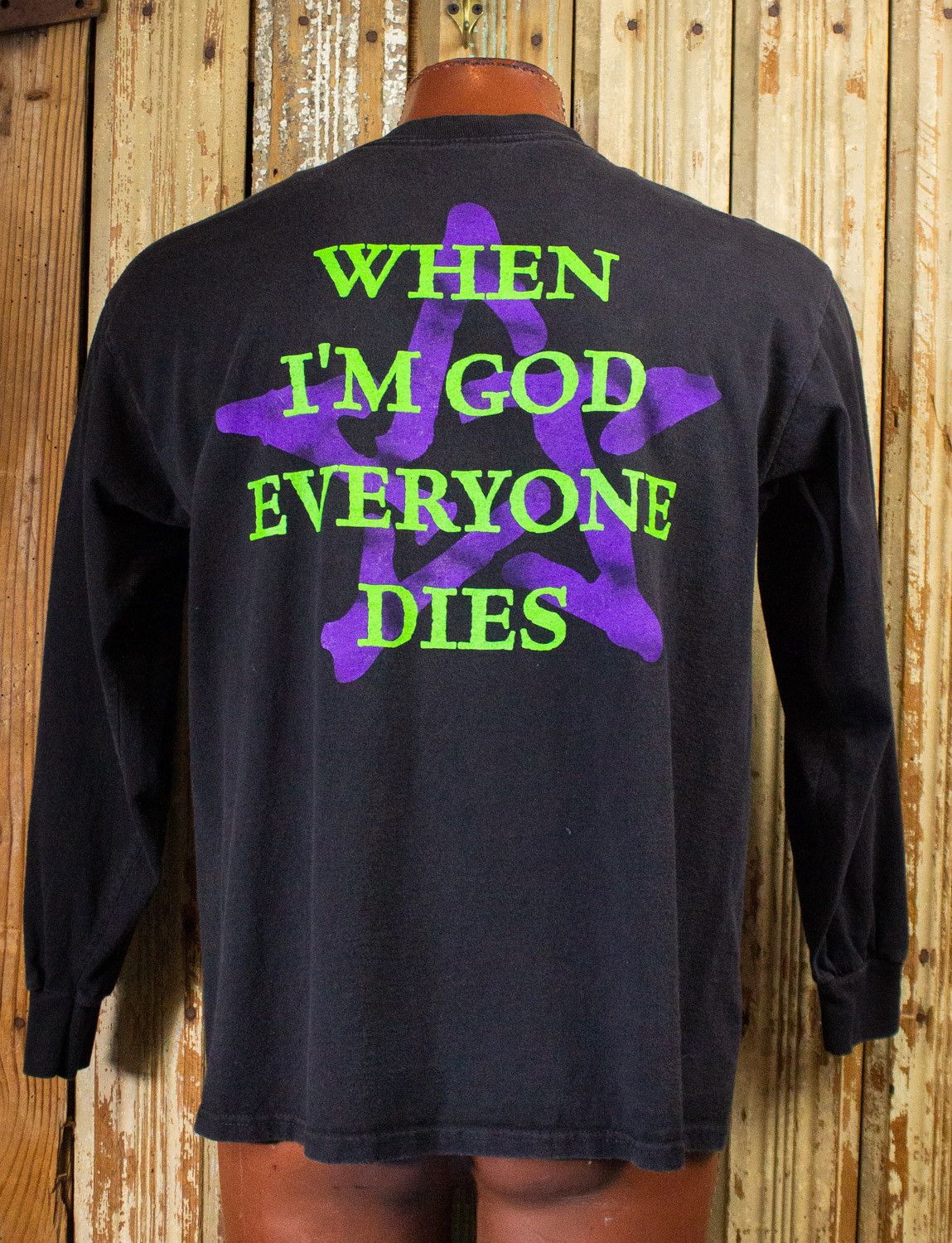 Band Tees × Vintage Vintage Marilyn Manson When I'm God Concert T Shirt 1996 Size US XL / EU 56 / 4 - 3 Thumbnail