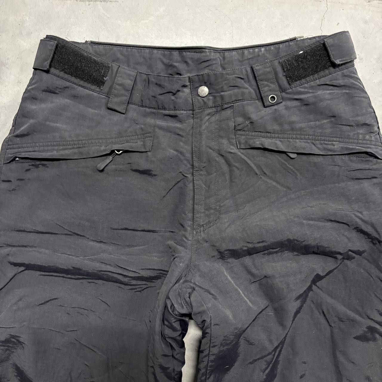 Vintage Crazy Vintage Y2K/2000s Baggy Black Obermeyer Nylon Ski Pants! Size US 36 / EU 52 - 3 Thumbnail
