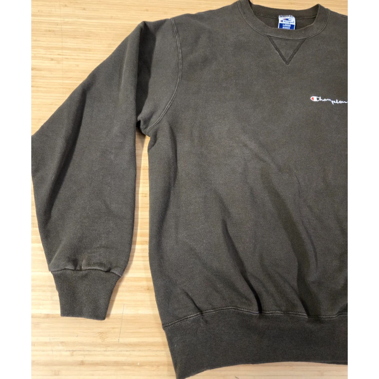 Champion Champion Sweatshirt Mens Large Brown Crewneck Pullover Embroidered Logo Fleece Heavyweight Classic Sports Size US L / EU 52-54 / 3 - 3 Thumbnail