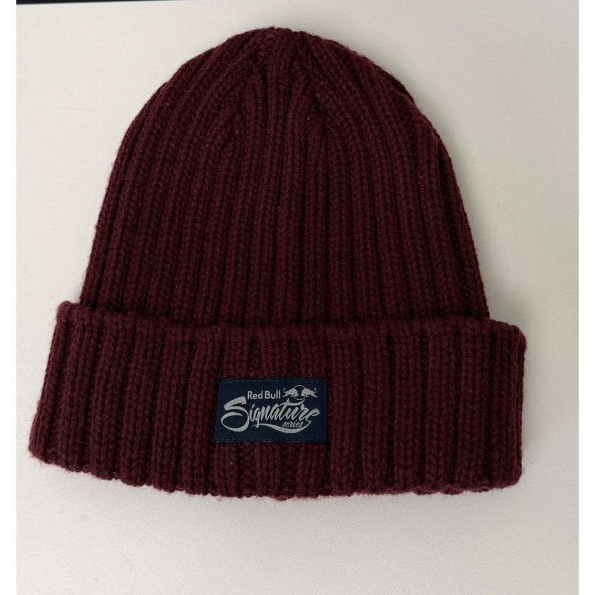 Red Bull Red Bull Signature Burgundy Knit Beanie Unisex OS Size ONE SIZE - 4 Thumbnail