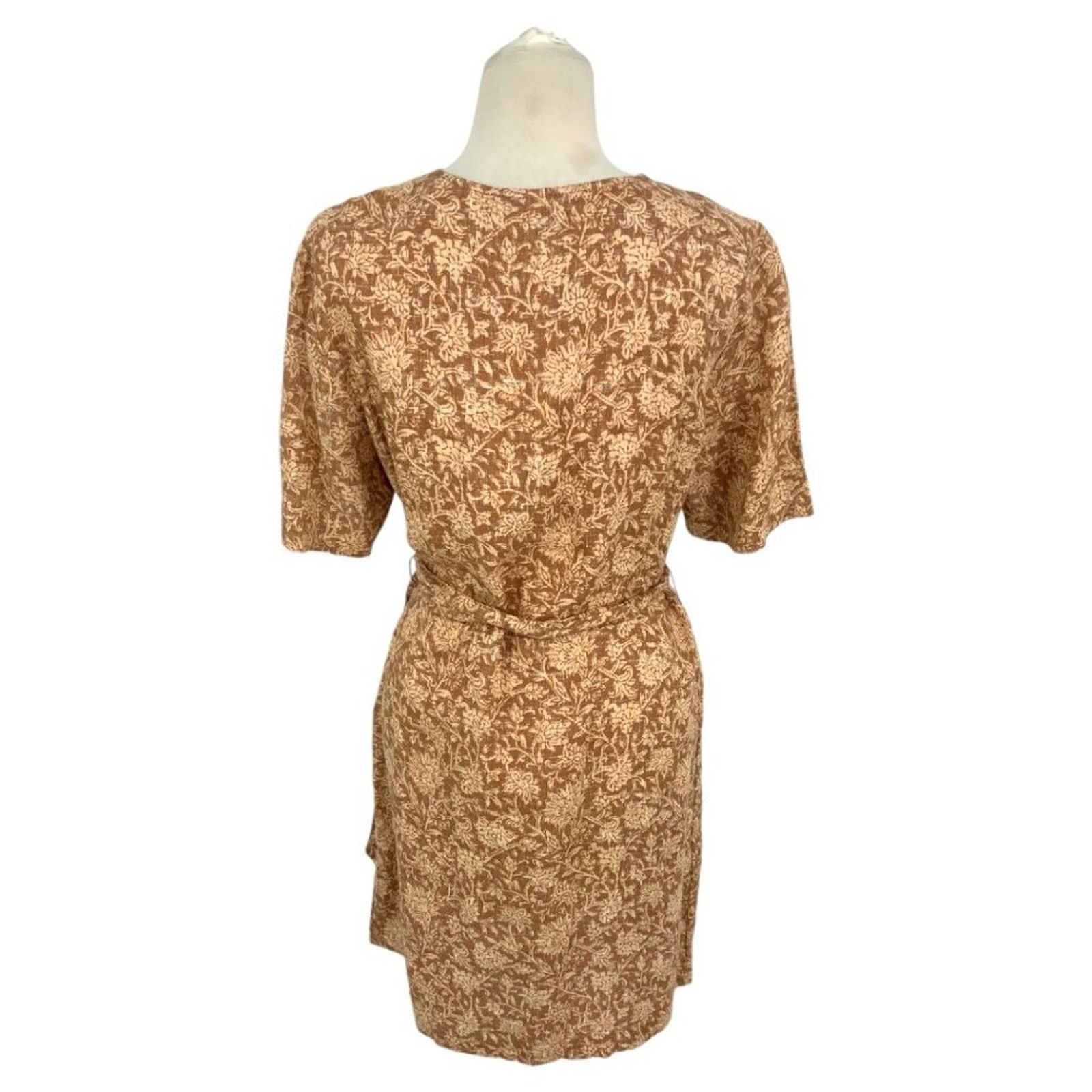Faherty Faherty Ashley Tie Waist Linen Dress Medium NWT $168 MSRP Size M / US 6-8 / IT 42-44 - 9 Thumbnail