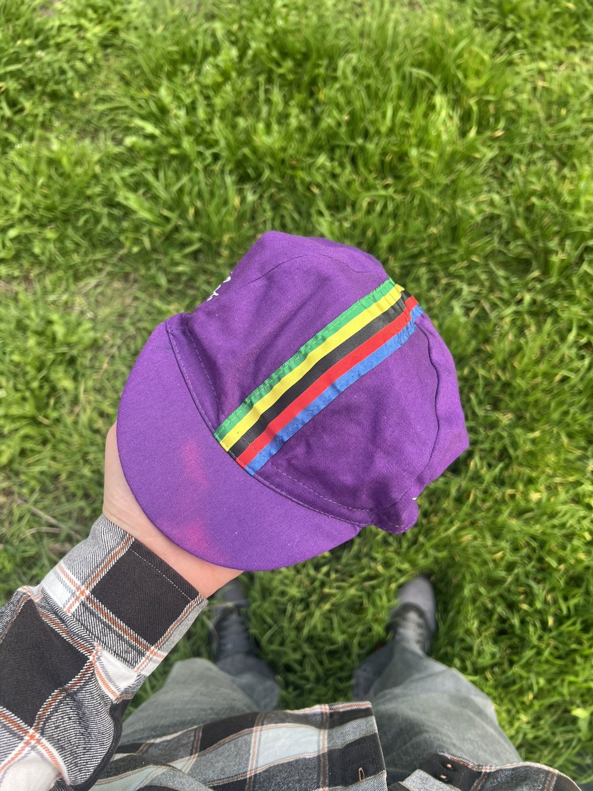 Vintage VERY RARE CAMPAGNOLO CYCLE RETRO CAP DESIGNER TOUR DE FRANCE Size ONE SIZE - 4 Thumbnail