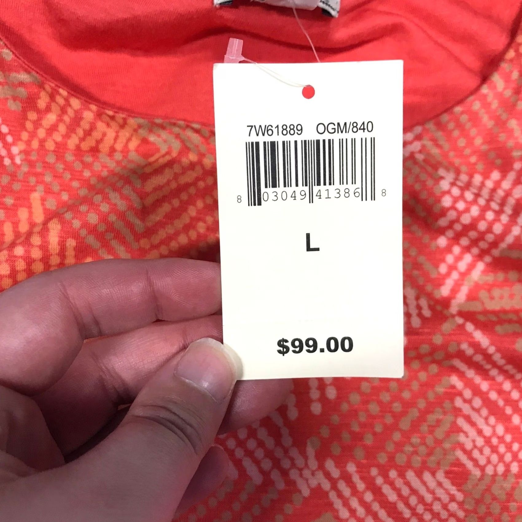Lucky Brand Lucky Brand Coral Geometric Diamond Print Sleeveless Maxi Dress Large Size L / US 10 / IT 46 - 6 Thumbnail