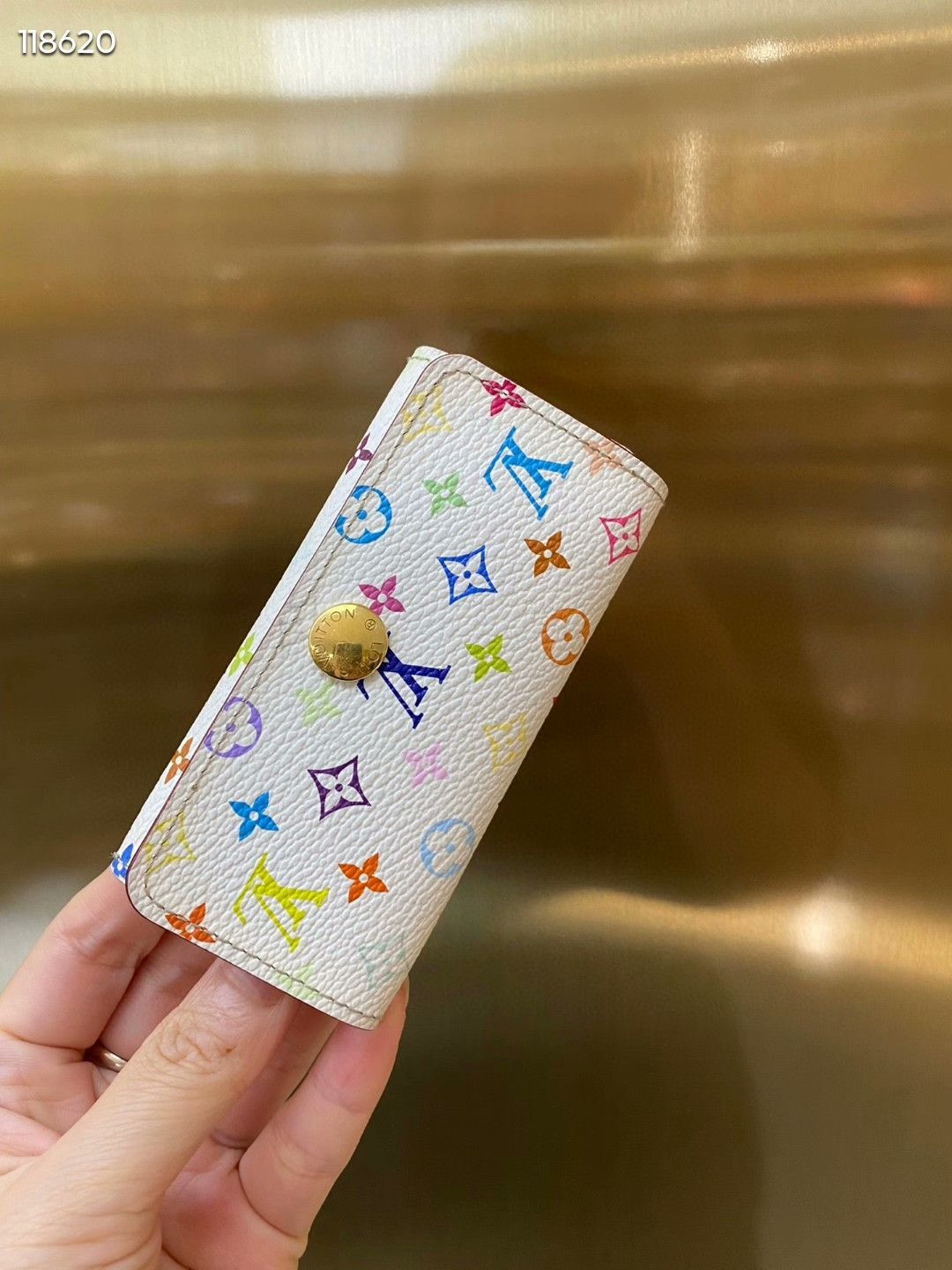 Louis Vuitton Louis Vuitton White Multicolor Key Pouch Size ONE SIZE - 1 Thumbnail