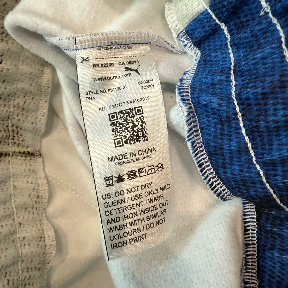 A$AP Rocky × Puma Puma x A$AP Rocky Quilted Sweat Shirt/Pants Size US S / EU 44-46 / 1 - 5 Thumbnail