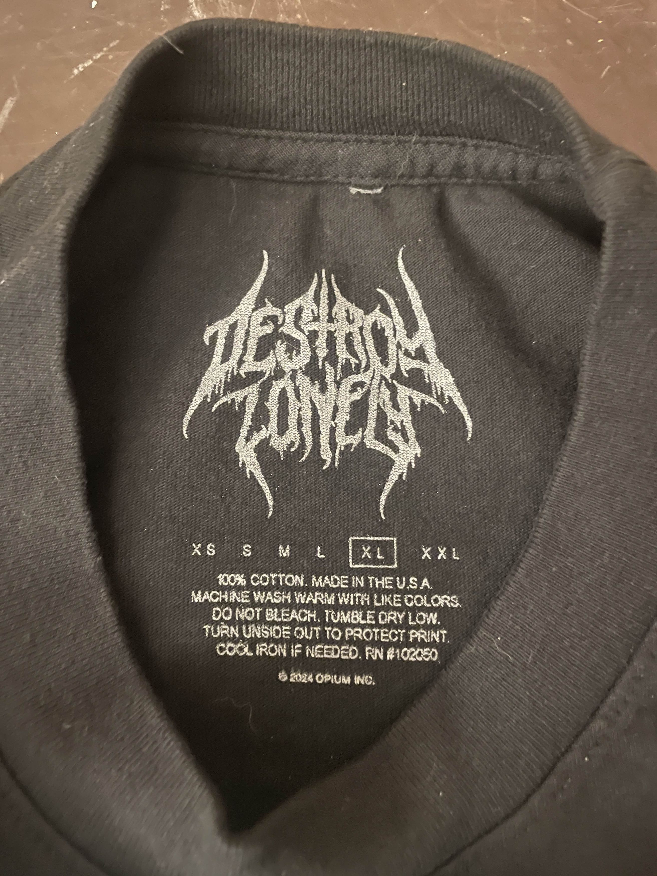 Destroy Lonely × Ken Carson × Playboi Carti Destroy Lonely Love Lasts Forever Tour EXCLUSIVE Long Sleeve Size US XL / EU 56 / 4 - 4 Thumbnail