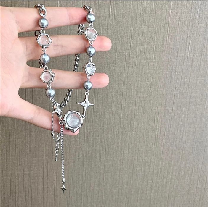 Jewelry Exquisite Star Geometric Crystal Chains Choker Size ONE SIZE - 3 Thumbnail
