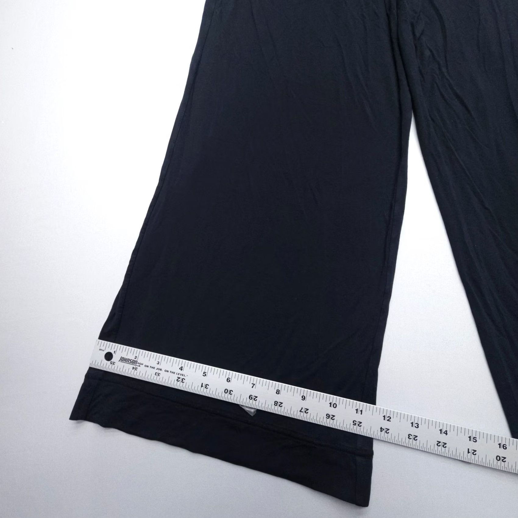Vintage WeWoreWhat Pants Wide Leg Pull On Black Modal Stretch Lounge Sleep Cozy XS Women Size 26" / US 2 / IT 38 - 4 Thumbnail