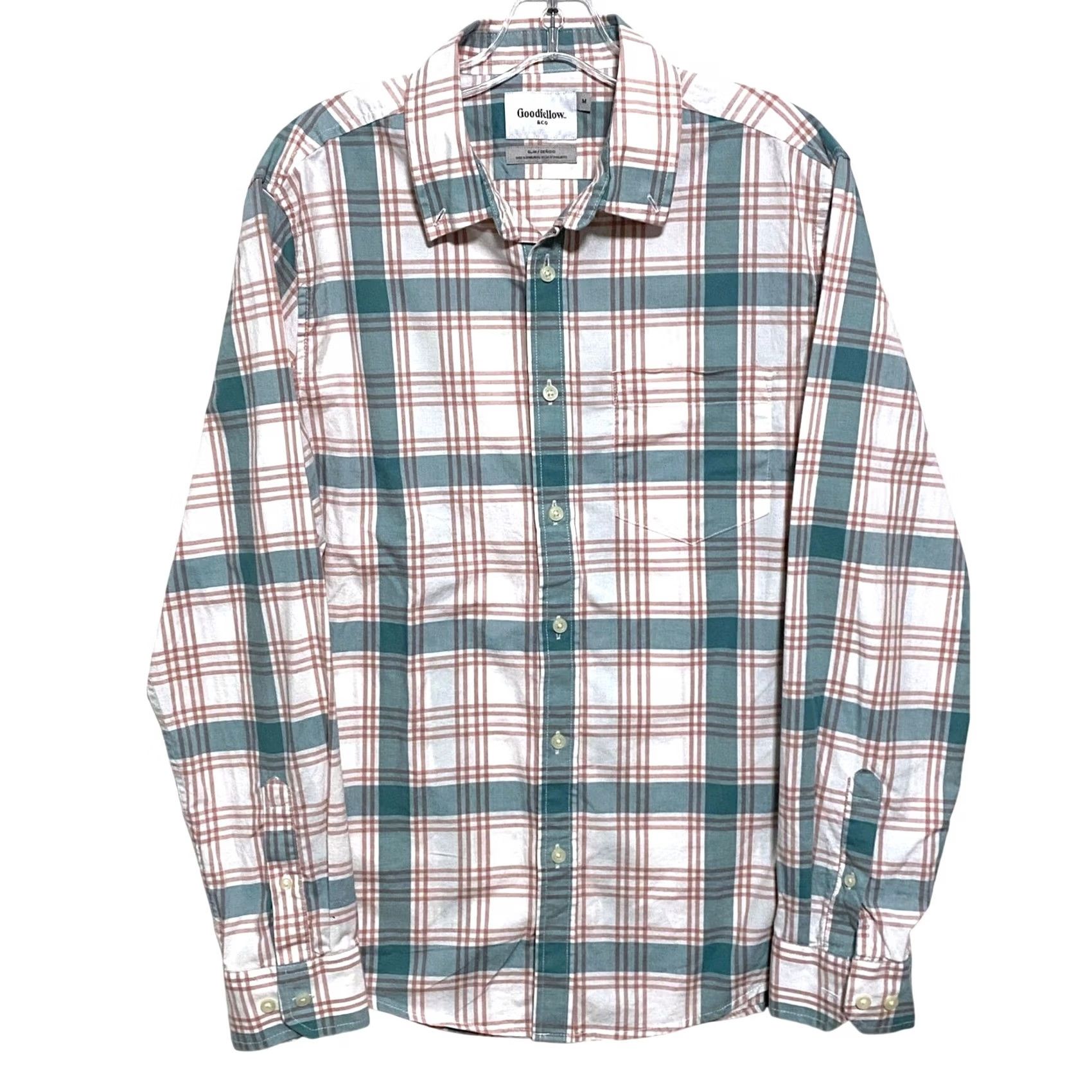 Vintage Goodfellow Slim Northrop Green Plaid Button Shirt Mens M Preppy Coastal Office Size US M / EU 48-50 / 2 - 2 Thumbnail