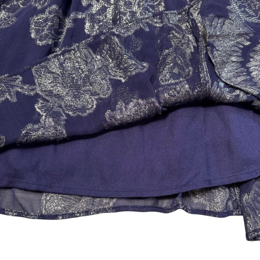 Free People New Free People Gardenia Blue Floral Mini Dress Size S Size S / US 4 / IT 40 - 9 Thumbnail