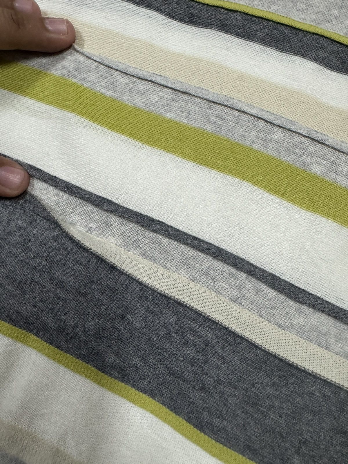 Issey Miyake Plantation Layered Striped Attach Diffrent Fabric Longsleeve Size US M / EU 48-50 / 2 - 13 Thumbnail