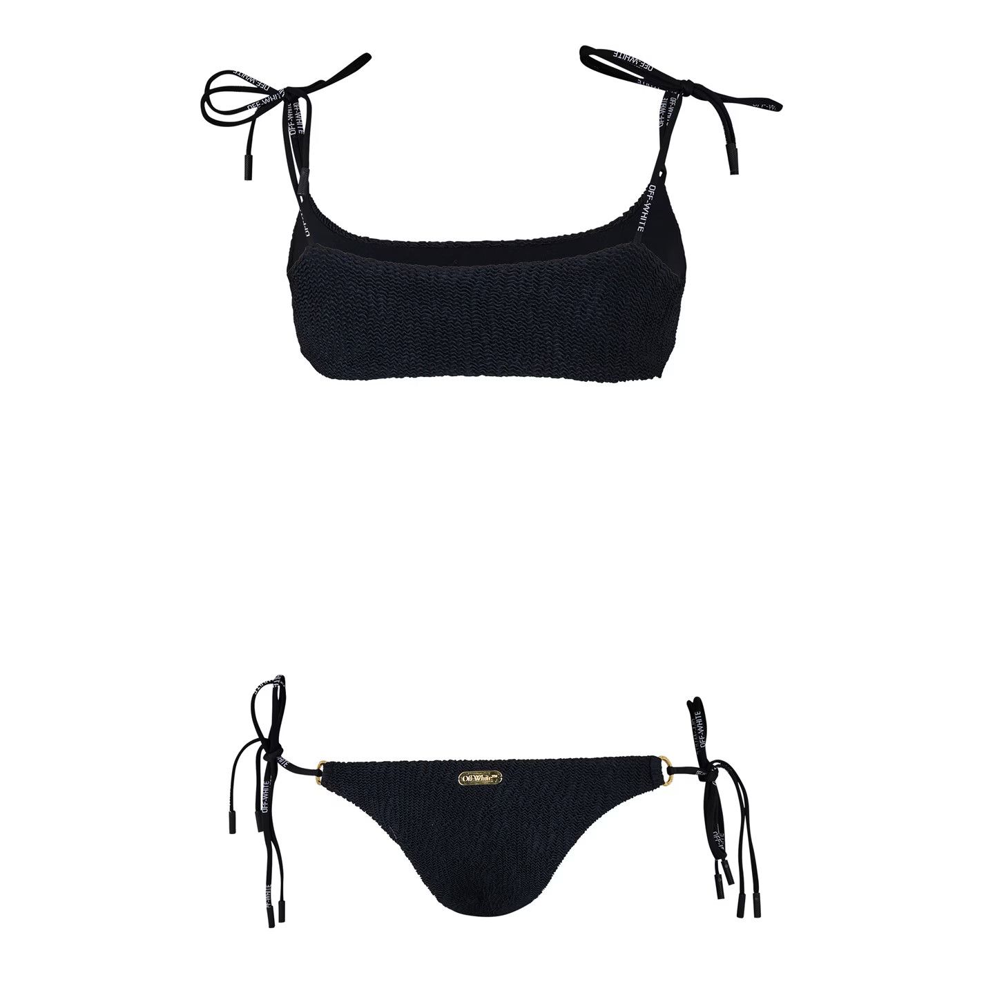Off-White o1g2r1mq0125 Size: S / Beachwear Bikini Set in Black Size ONE SIZE - 2 Thumbnail