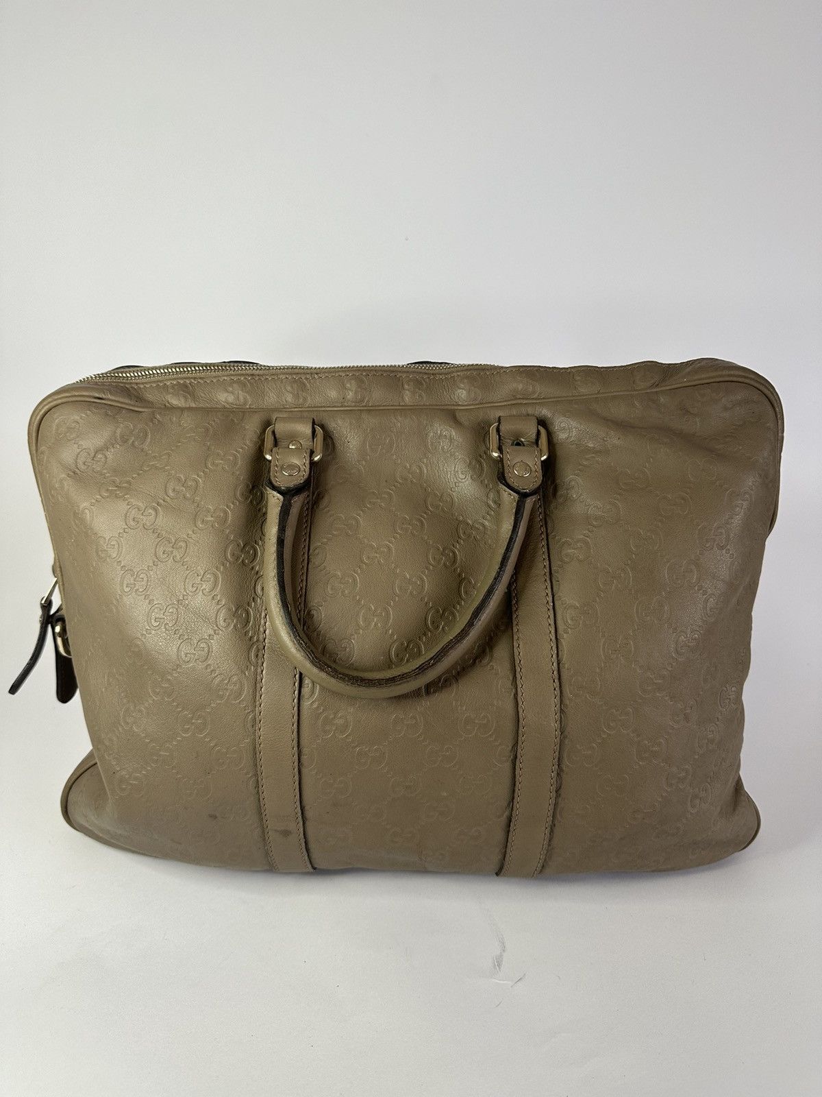 Gucci GUCCI Guccissima Signature Briefcase Beige Size ONE SIZE - 1 Thumbnail