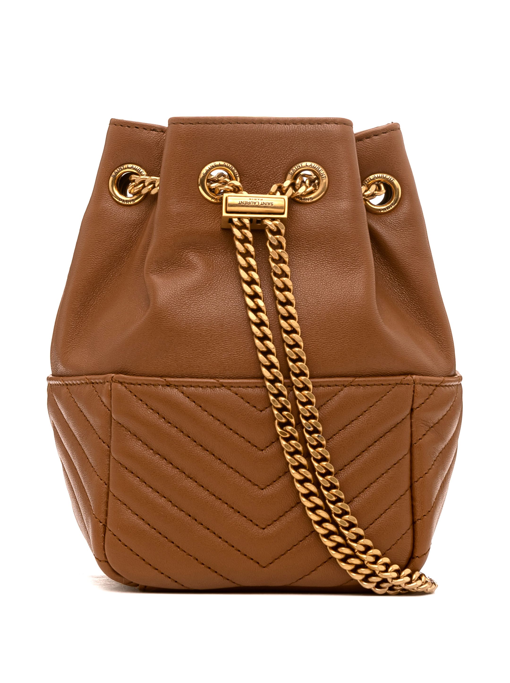 Saint Laurent Paris o1s1wg111024 Size: OS / Leather Nano Bucket Bag in Brown Size ONE SIZE - 5 Thumbnail