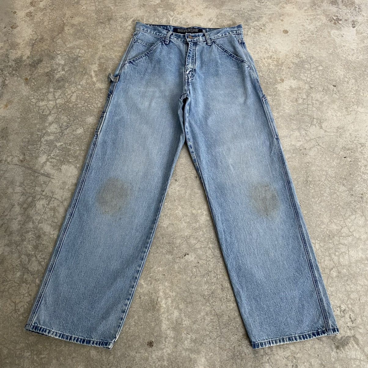 Levi's Vintage 90’s Levis Silvertab Carpenter Work Baggy Jeans Size US 31 - 3 Thumbnail
