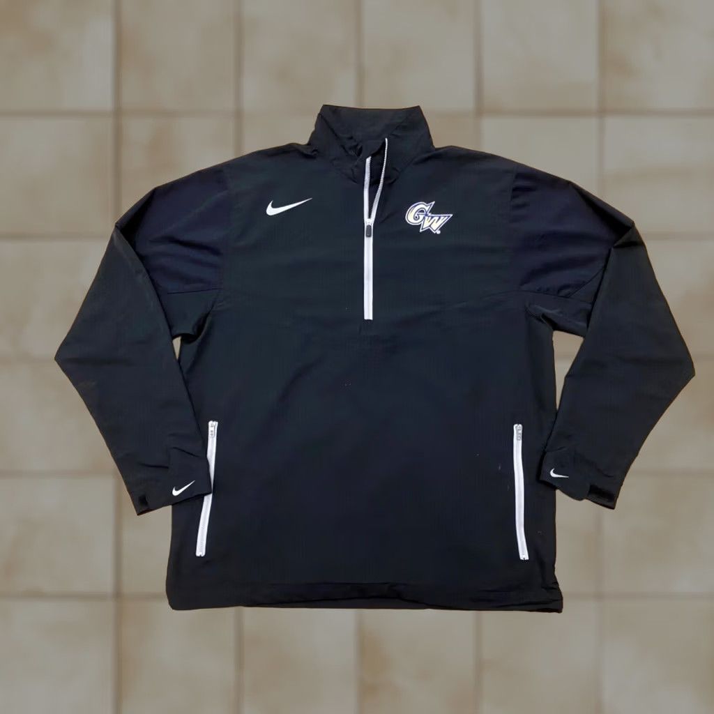 Nike Nike Jacket Pullover Mens M Black 1/4 Zip Therma-Fit Logo Embroidered Zipper Mock Neck Size US M / EU 48-50 / 2 - 1 Thumbnail