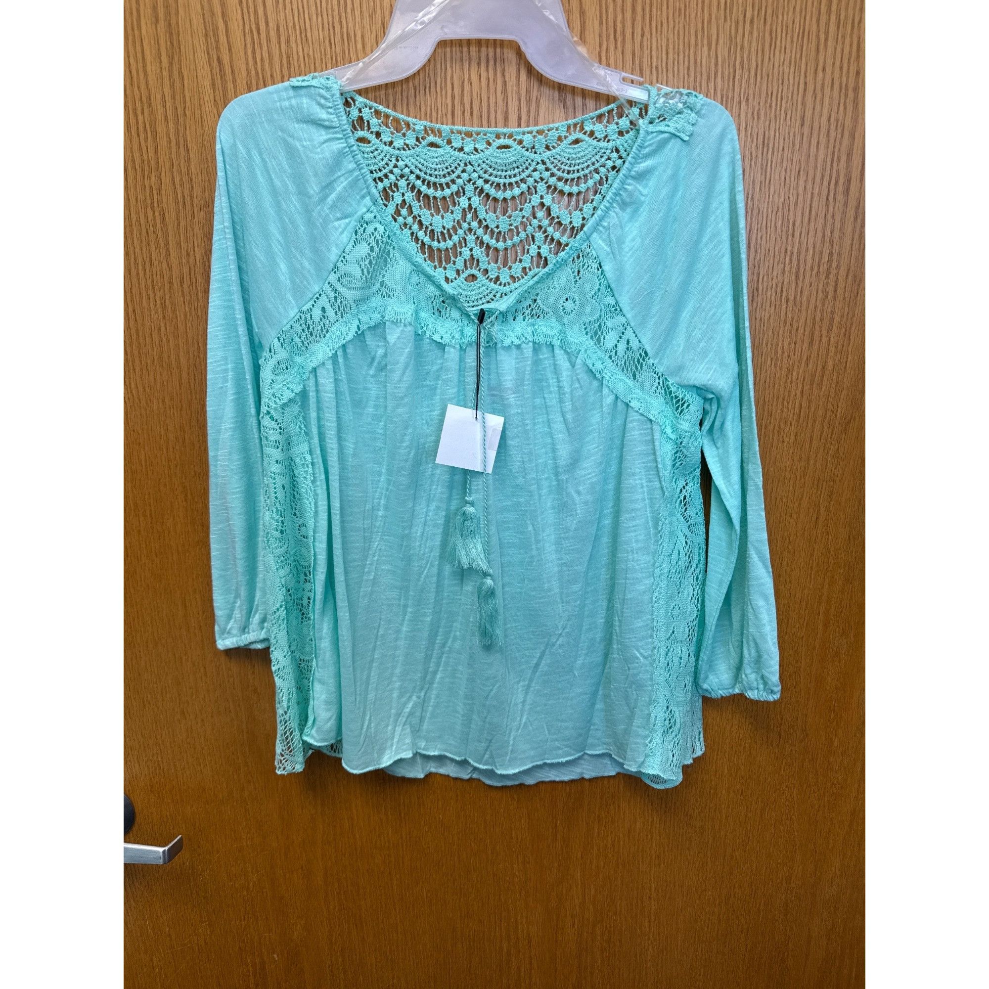 Other Juniros Long Sleeve Crochet Top With Tassel Detail Small Size S / US 4 / IT 40 - 6 Thumbnail