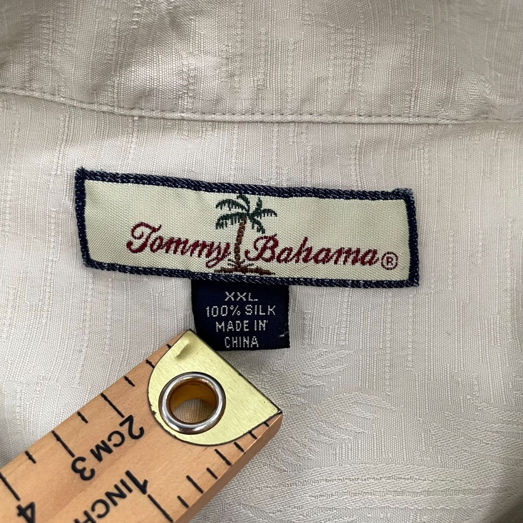 Tommy Bahama Tommy Bahama Shirt Adult 2XL Cream Silk Martini Lounge Embroidered Camp Mermaid Size US XXL / EU 58 / 5 - 6 Thumbnail
