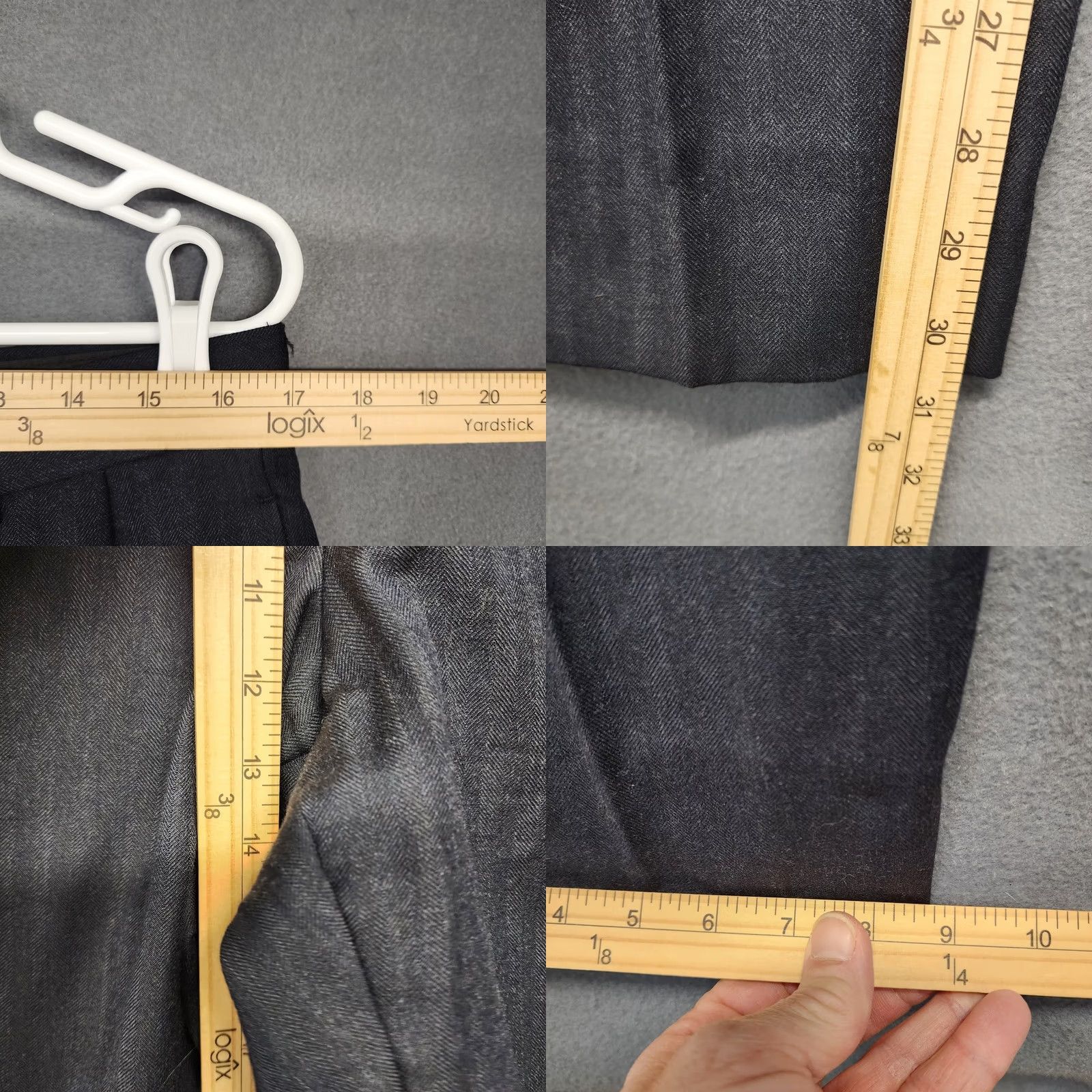 Jos. A. Bank Jos A. Bank Mens Suit Gordon Jacket 40L Pants 34x30 Pleated Navy Blue 100% Wool Size 40R - 9 Thumbnail