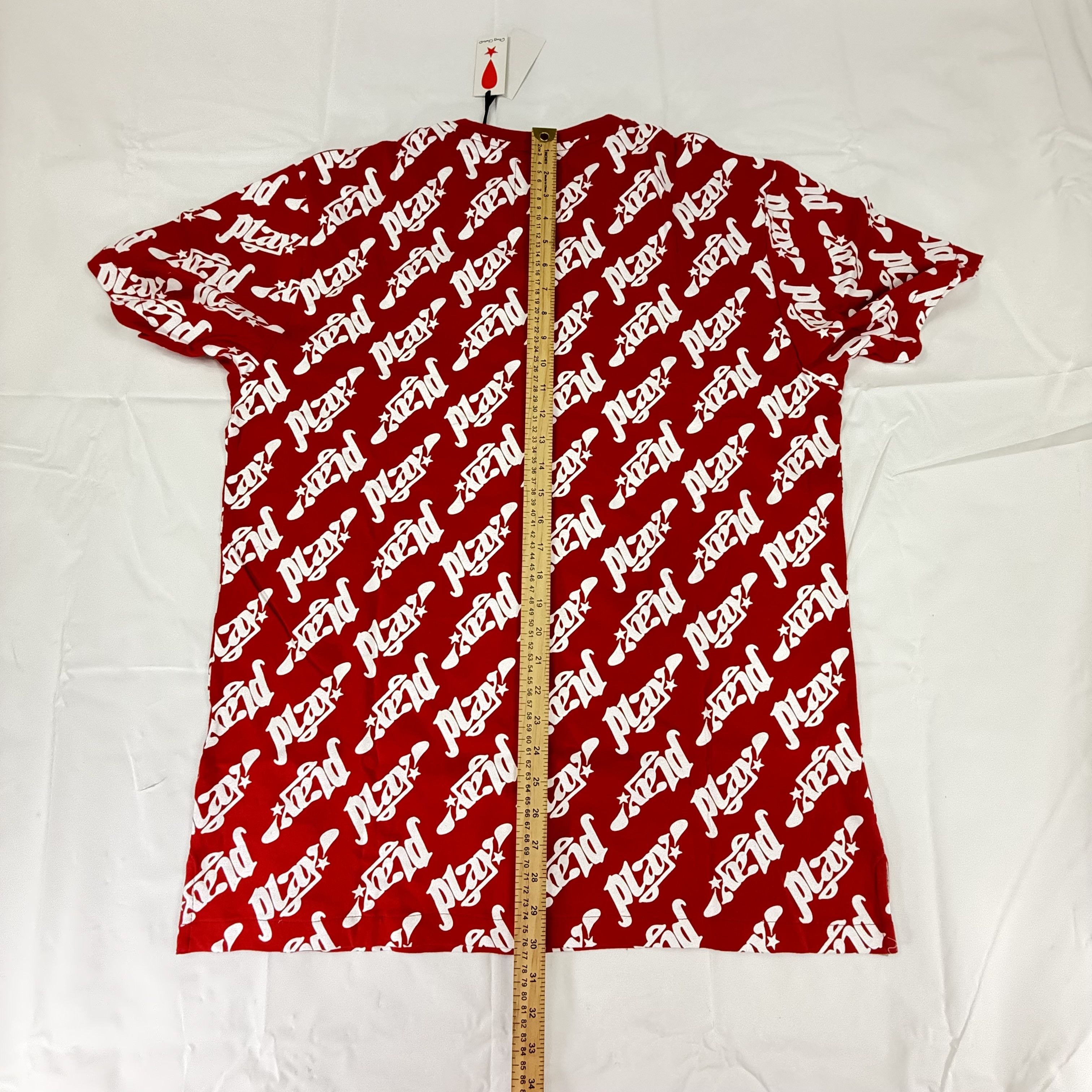 Play Cloths Play Cloths Mens All Over Print Logo T-Shirt Size L Size US L / EU 52-54 / 3 - 7 Thumbnail