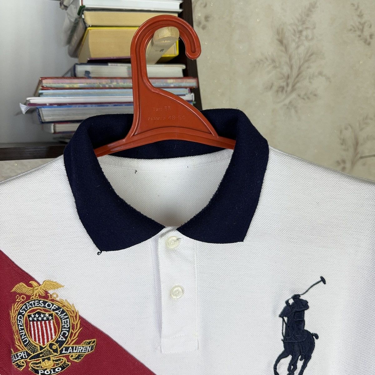 Designer × Polo Ralph Lauren Vintage Polo Ralph Lauren T shirt USA Chief Kiff White XL Size US XL / EU 56 / 4 - 10 Thumbnail