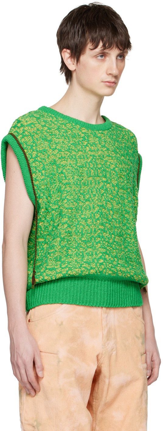 Andersson Bell Anderson Bell Elmers Vest Green Cotton/Linen Blend Oversize Size US M / EU 48-50 / 2 - 3 Thumbnail