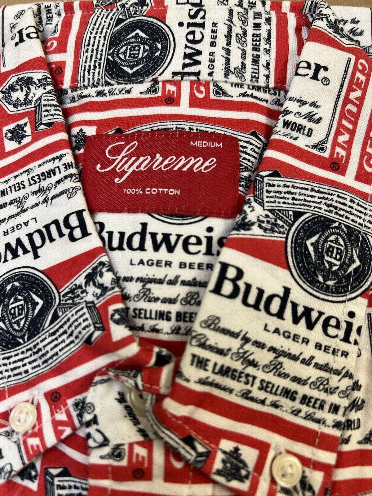 Supreme SS09 Supreme Budweiser Short Sleeve Button Up Shirt M Size US M / EU 48-50 / 2 - 5 Thumbnail