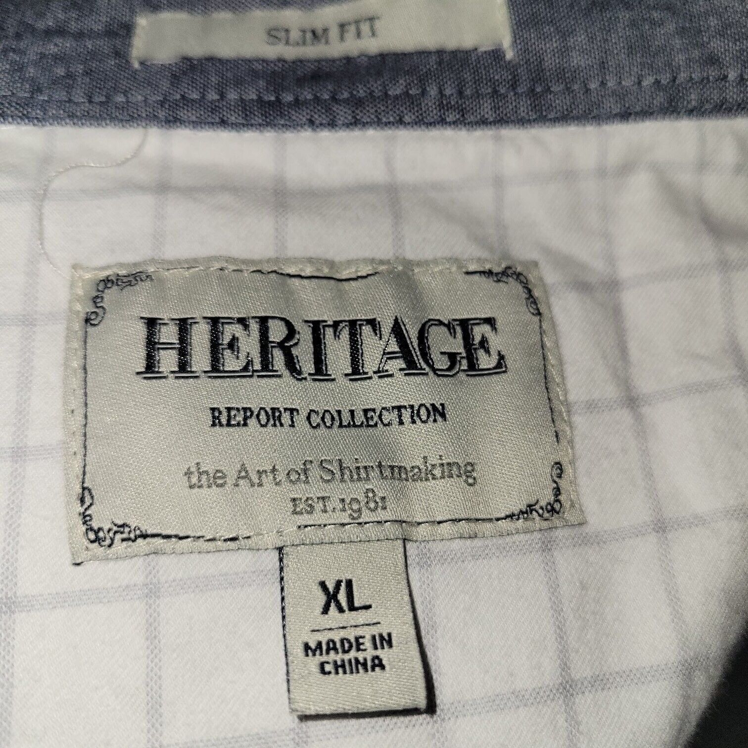 Report Collection Heritage Report Collection Slim Fit Button Down Shirt Men's Size US XL / EU 56 / 4 - 5 Thumbnail