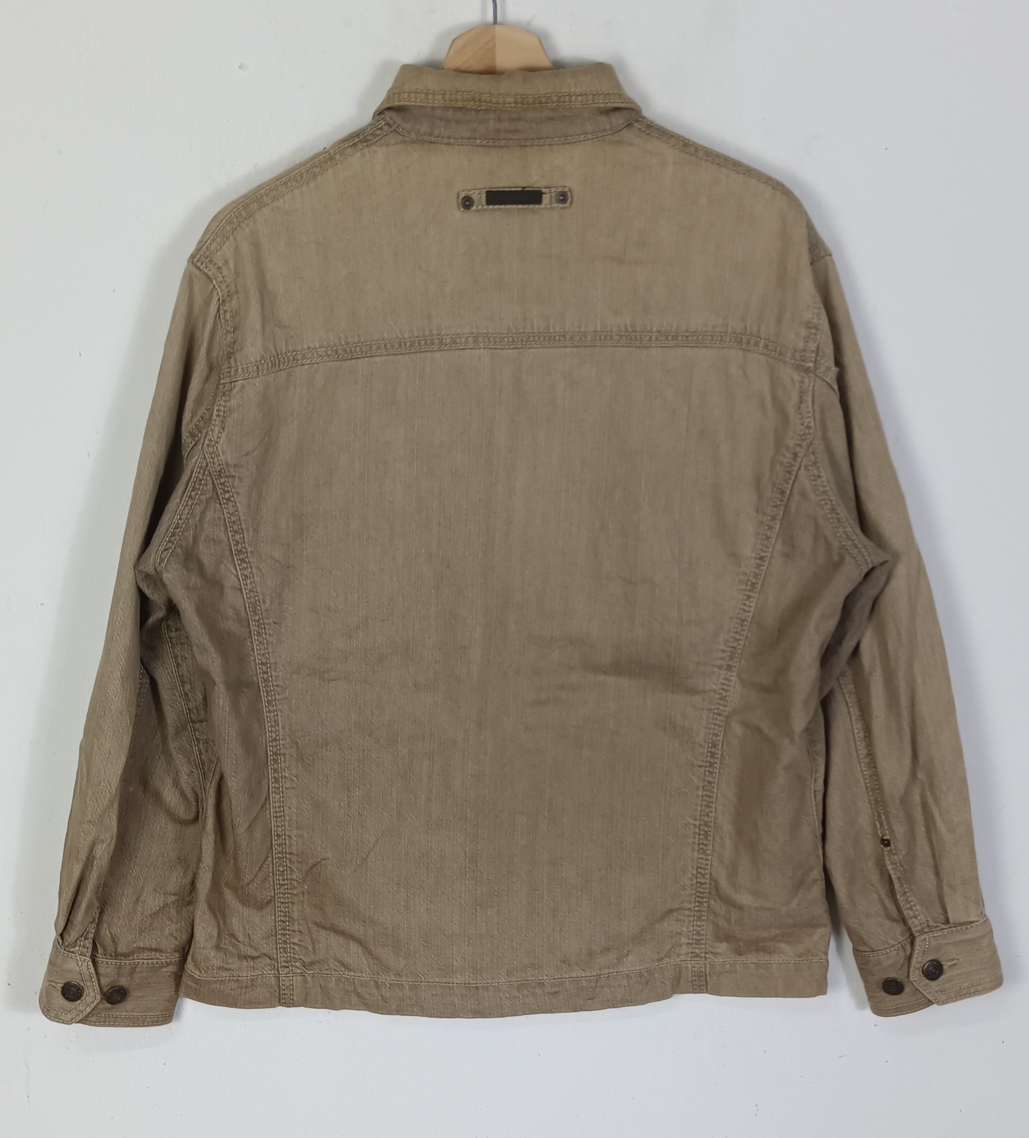 Japanese Brand Crocodile Men Denim Zipper Jacket Size US M / EU 48-50 / 2 - 2 Thumbnail