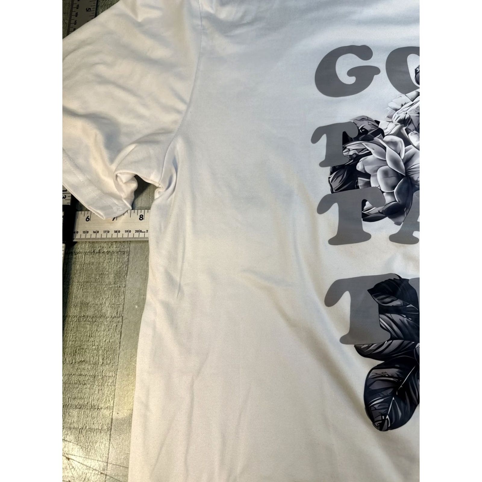Shein VINTAGE SheIn Sz L Men Graphic Tee shirt Gray & White Size US L / EU 52-54 / 3 - 3 Thumbnail