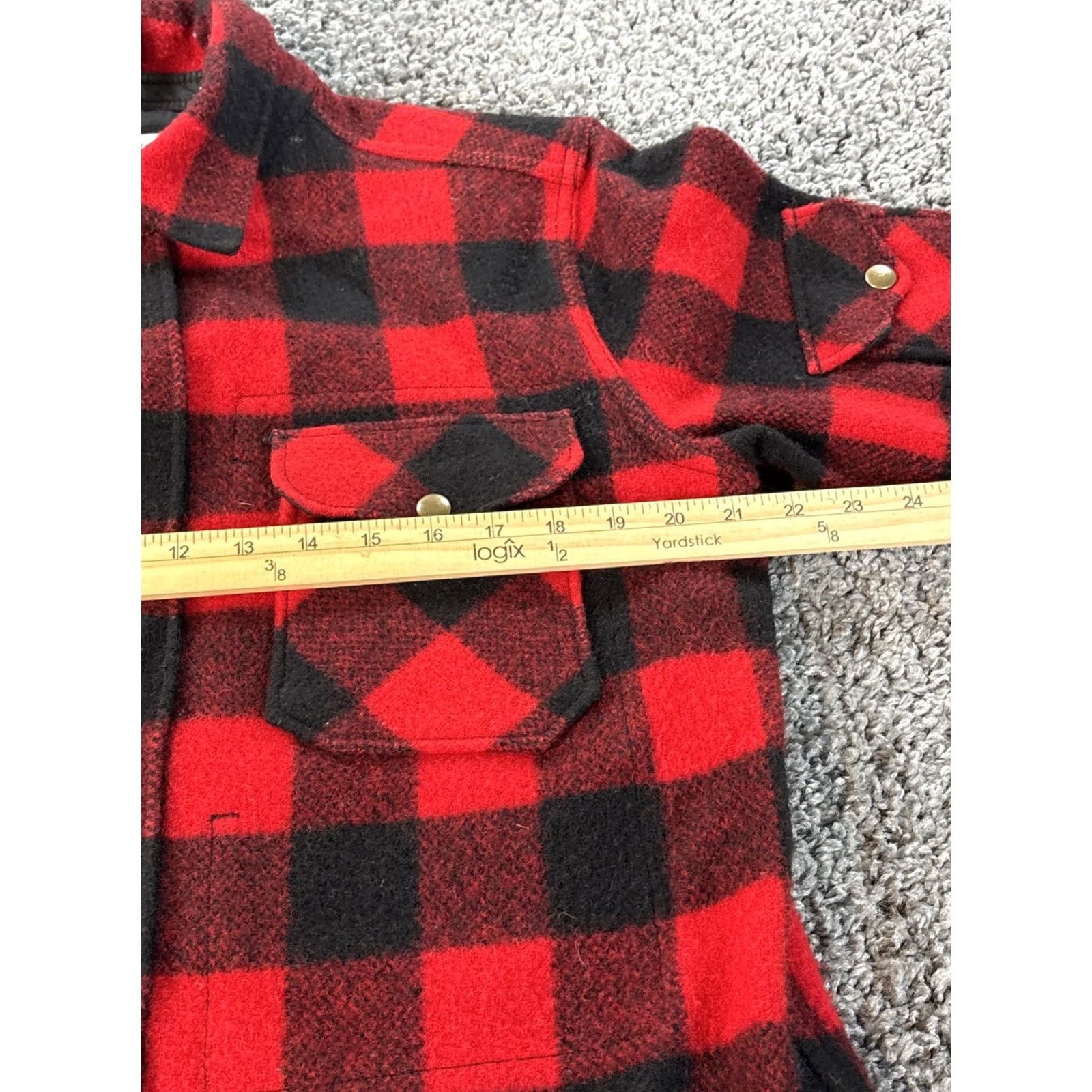 Vintage Woolrich Wool Buffalo Plaid CPO Shirt Jacket Made In USA Medium M Red Wool Overcoat Mens USA Heritage Size US M / EU 48-50 / 2 - 3 Thumbnail