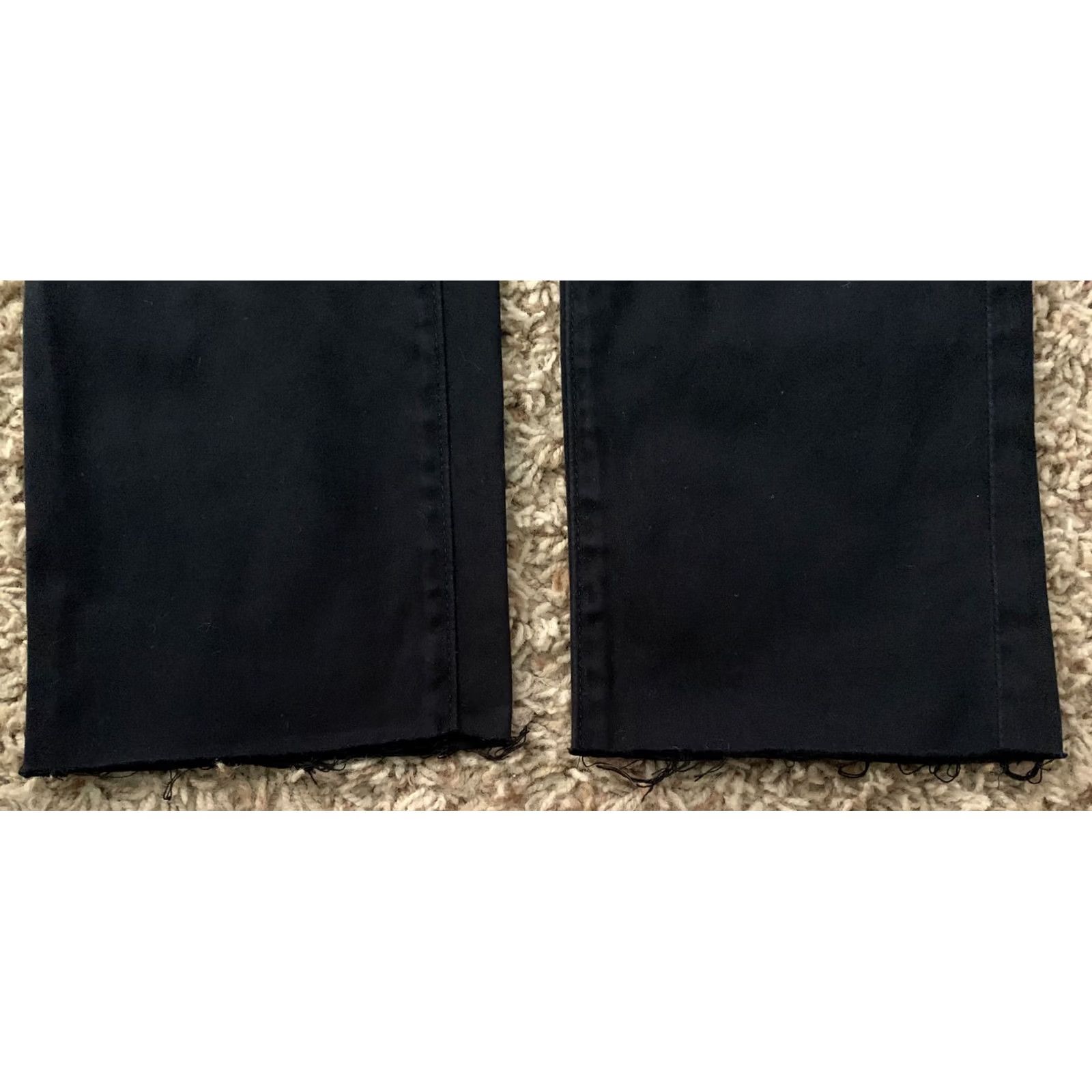 Vintage AG Adriano Goldschmied Stevie Black Jeans Womens 26R 28x27 1/2 Low Rise 7” Skinny Regular Denim Pants Black 5-Pocket Stretch Comfort Vintage No N/A Size 26" / US 2 / IT 38 - 7 Thumbnail