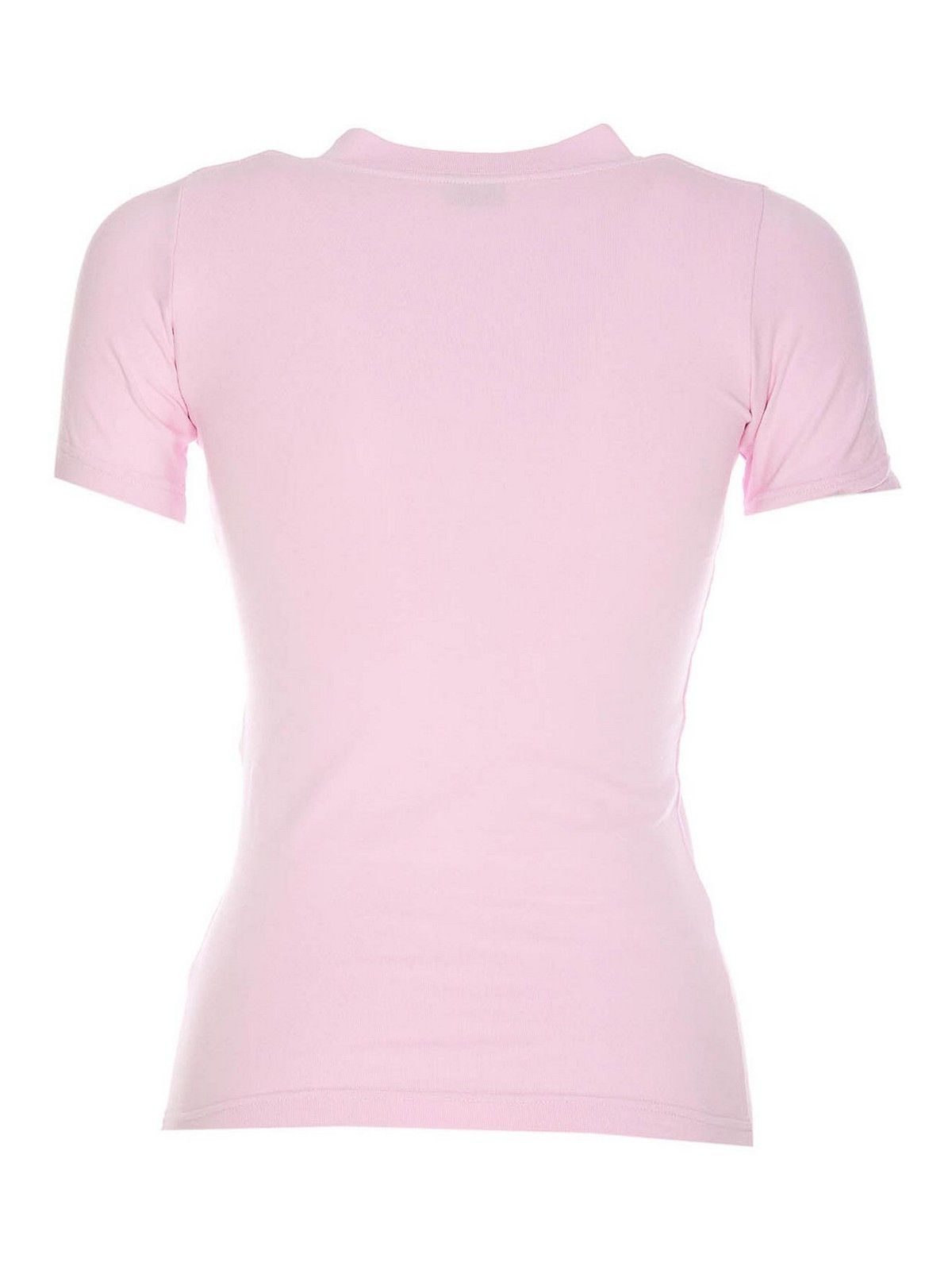 Balenciaga oc11z0426 Beverly Hills T-Shirt Fitted in Pink Size M / US 6-8 / IT 42-44 - 2 Thumbnail