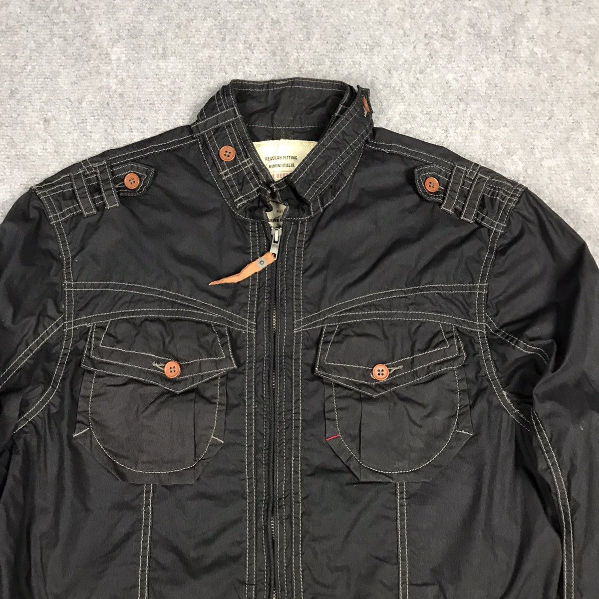 Japanese Brand BALL BLACK ZIPPER JACKET PUNK STYLE JAPAN Size US L / EU 52-54 / 3 - 2 Thumbnail