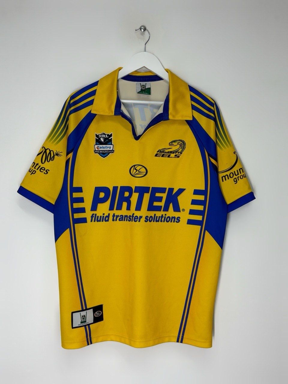 Rugby Ralph Lauren Rare Vintage ISC Parramatta Eels NRL Licensed Jersey Size US L / EU 52-54 / 3 - 1 Thumbnail