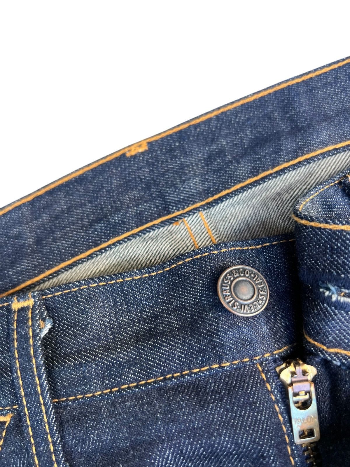 Levi's Vintage Clothing Vintage 2005 Levi’s 606 Big E Orange Tab Denim Skinny Jeans Size US 32 / EU 48 - 16 Thumbnail