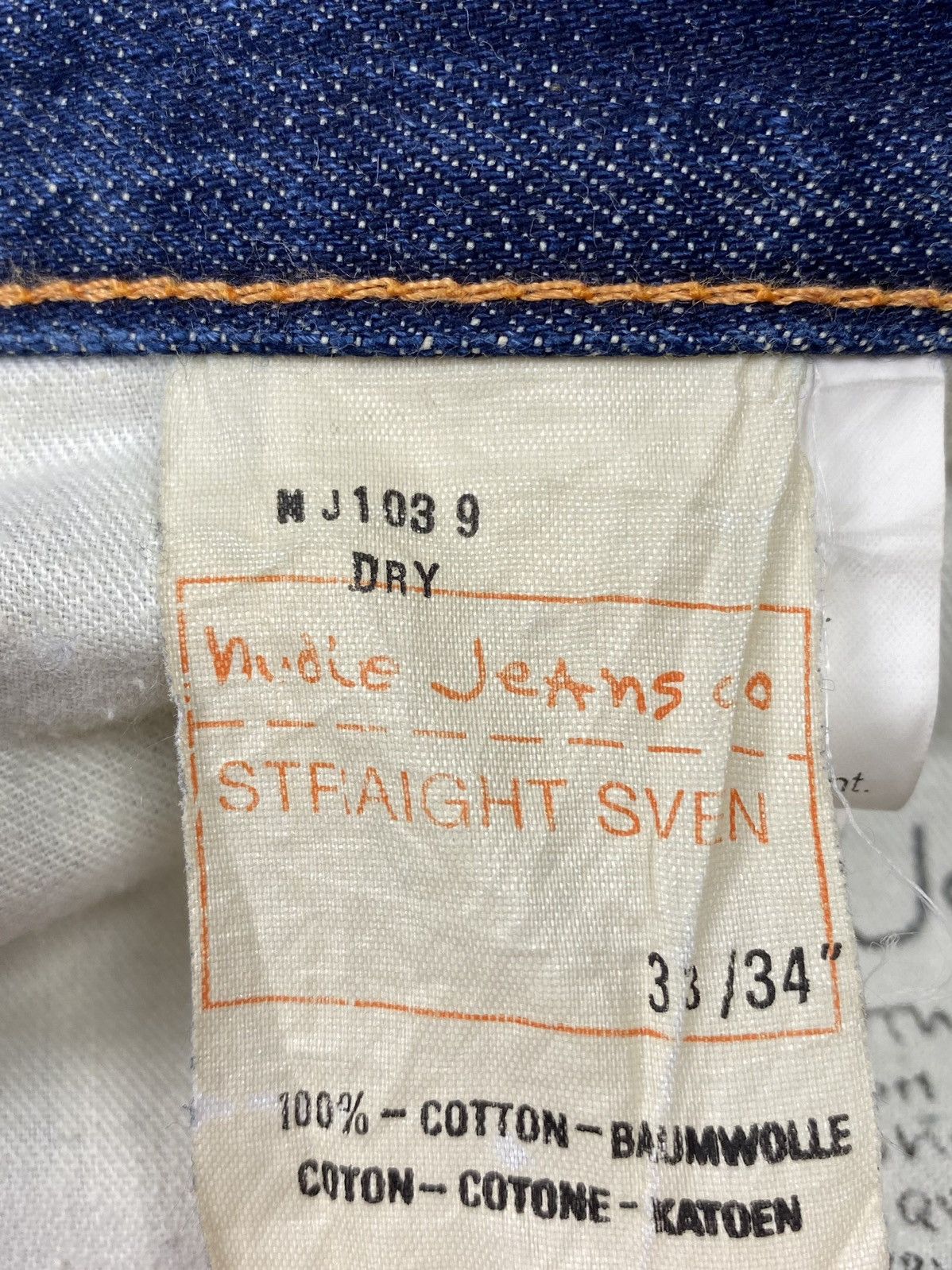 Nudie Jeans Nudie Jeans Straight Sven Redline Dry Selvedge Denim Pants Size US 33 - 16 Thumbnail