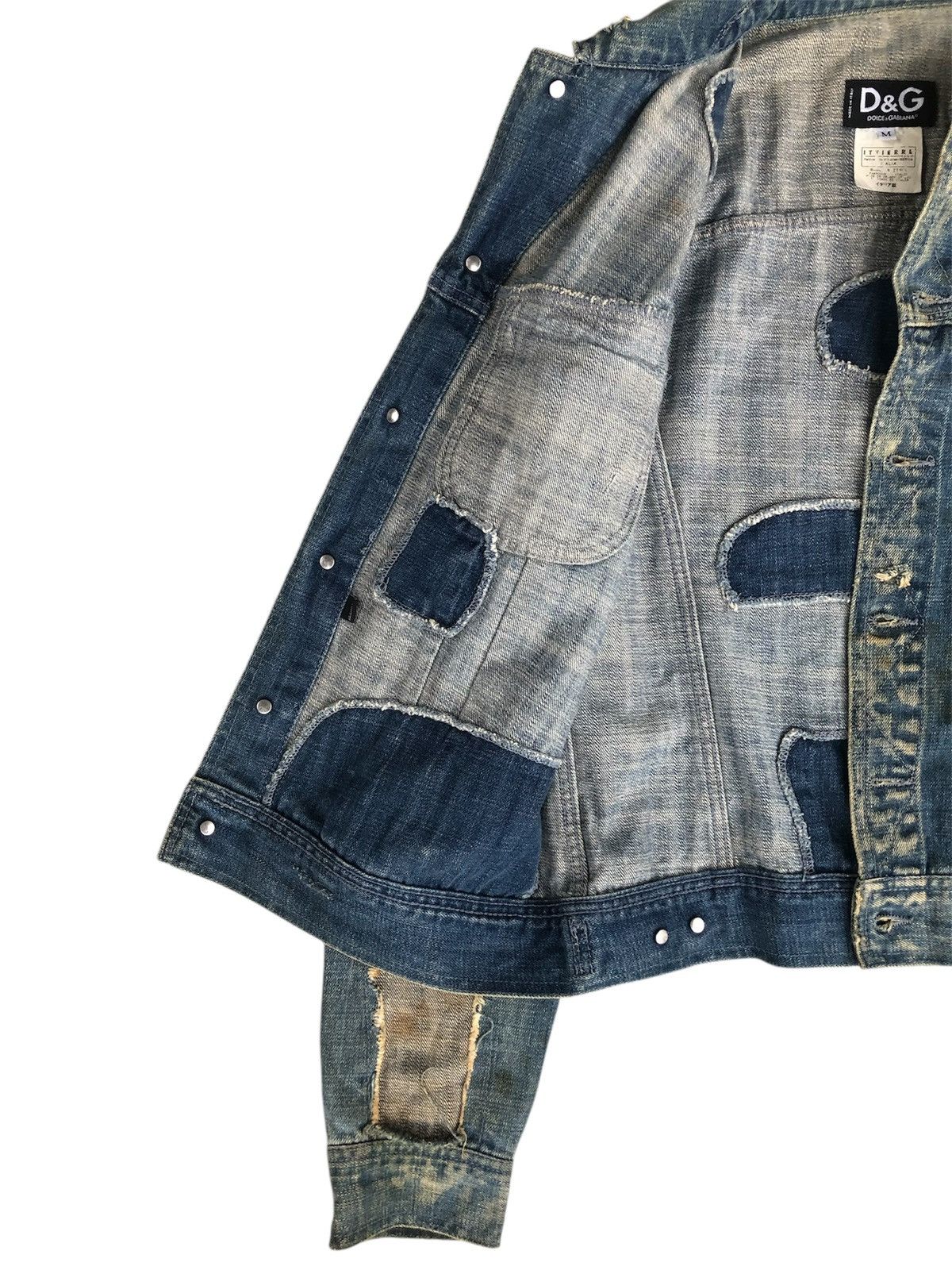 Dolce & Gabbana Dolce & Gabbana Boro Patchwork Distressed Denim Size US M / EU 48-50 / 2 - 7 Thumbnail