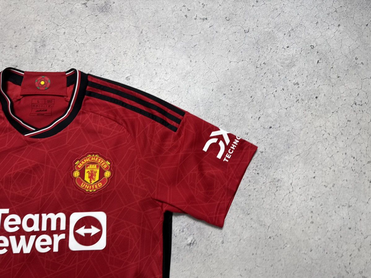 Adidas Adidas FC Manchester United Soccer Jersey Red Football Size US L / EU 52-54 / 3 - 3 Thumbnail