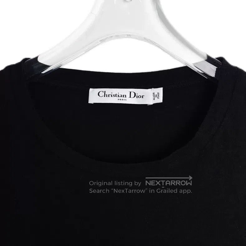 Dior Dior Black universal letter print cotton round-neck short- Size S / US 4 / IT 40 - 3 Thumbnail