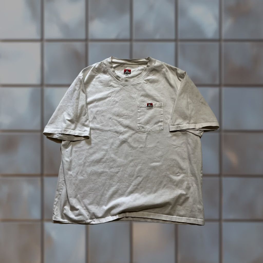Ben Davis Ben Davis Workwear Heavyweight 100% Cotton White Crewneck S/S T-Shirt Sz 2XL Mens Size US XXL / EU 58 / 5 - 1 Thumbnail