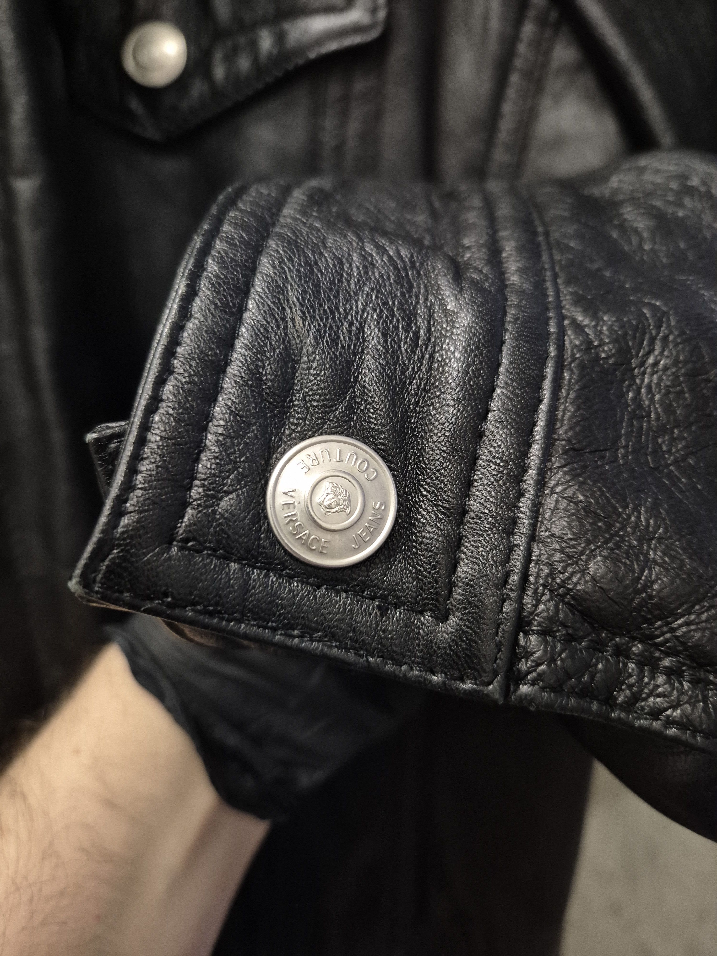 Versace Versace men leather trucker style jacket Size US XL / EU 56 / 4 - 7 Thumbnail