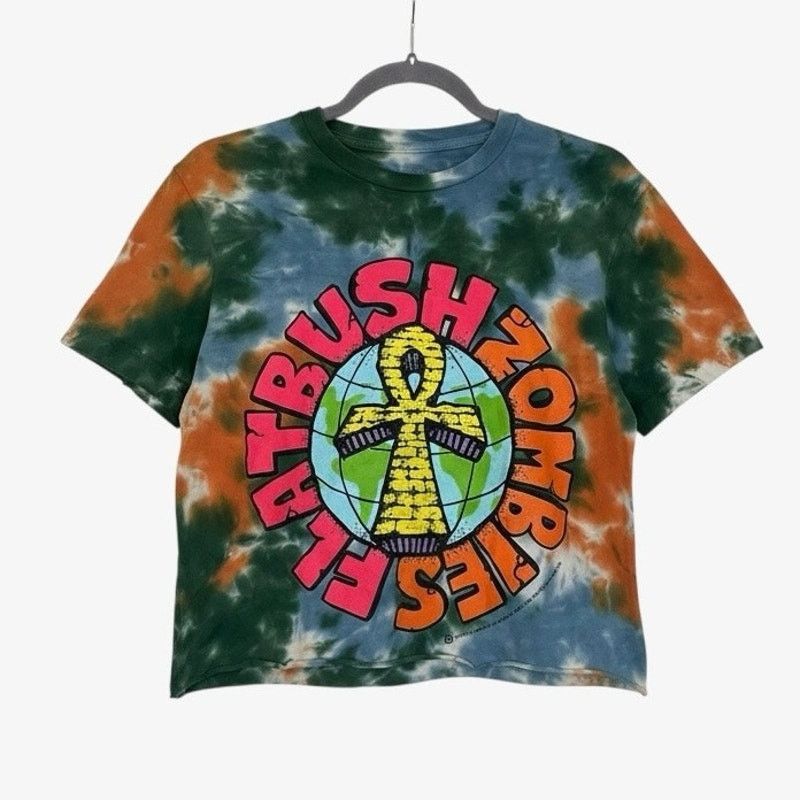 Flatbush Zombies Authentic 2018 Flatbush Zombies Tie Dye Graphic Tee Size S / US 4 / IT 40 - 1 Thumbnail